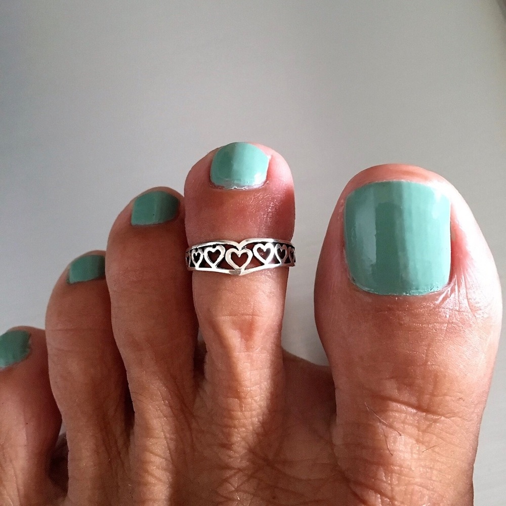 Sterling Silver Multiple Heart Ring - image 1